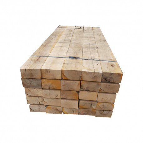 60X Traverses chemin de fer en bois – Chêne – 2600 x 250 x 150 mm – Image 2