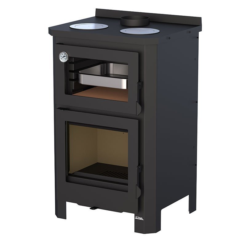 Poêle à bois avec four et plaque de cuisson Pramoda - 9 Kw – Image 5