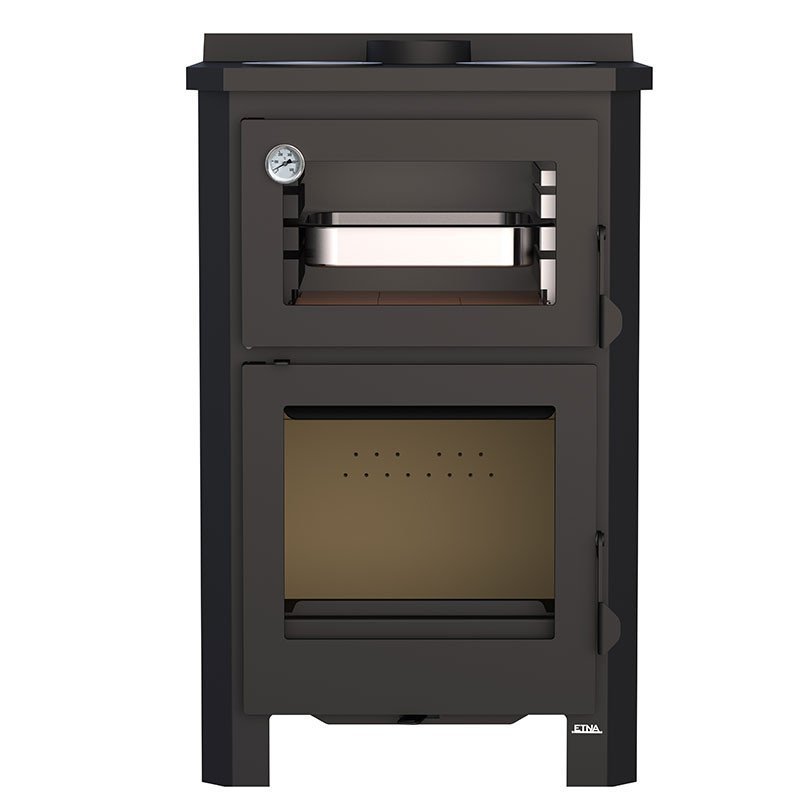 Poêle à bois avec four et plaque de cuisson Pramoda - 9 Kw – Image 4